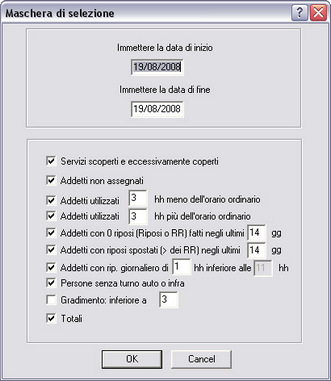 Maschera Resoconto Operativo